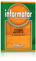 Informator broj 22/2015 od 25.09.2015.