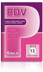 PDV broj 13/2015 od 14.12.2015.