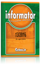 Informator broj 13/2016 od 25.04.2016.