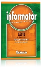 Informator broj 8/2018 od 24.02.2018. (porez na imovinu)