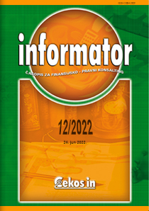 Informator broj 12/2022 od 24.06.2022.