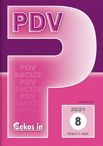 PDV broj 8/2021 od 4.08.2021.