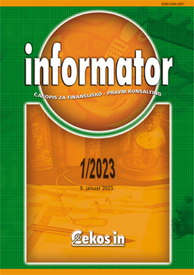 Informator broj 1/2023 od 05.01.2023.