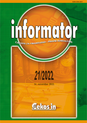 Informator broj 21/2022 od 14.11.2022.