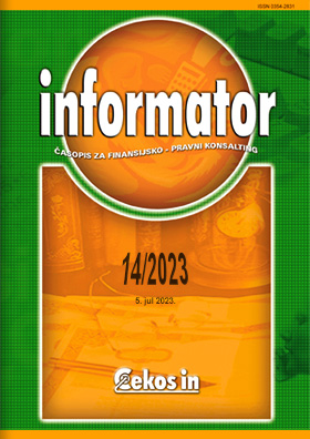 Informator broj 14/2023 od 05.07.2023.