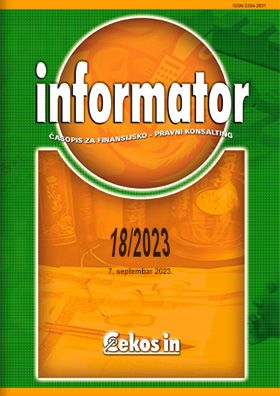 Informator broj 18/2023 od 07.09.2023.