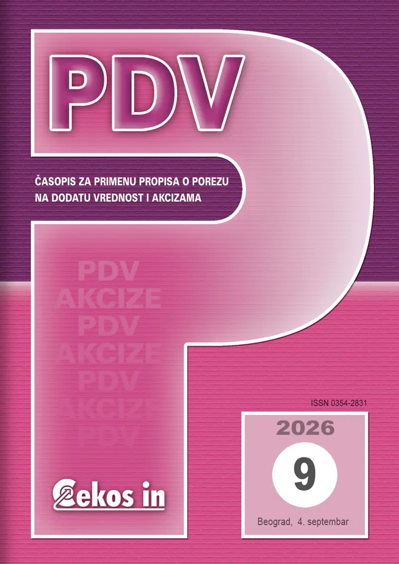 PDV broj 9/2026 od 4.09.2026.